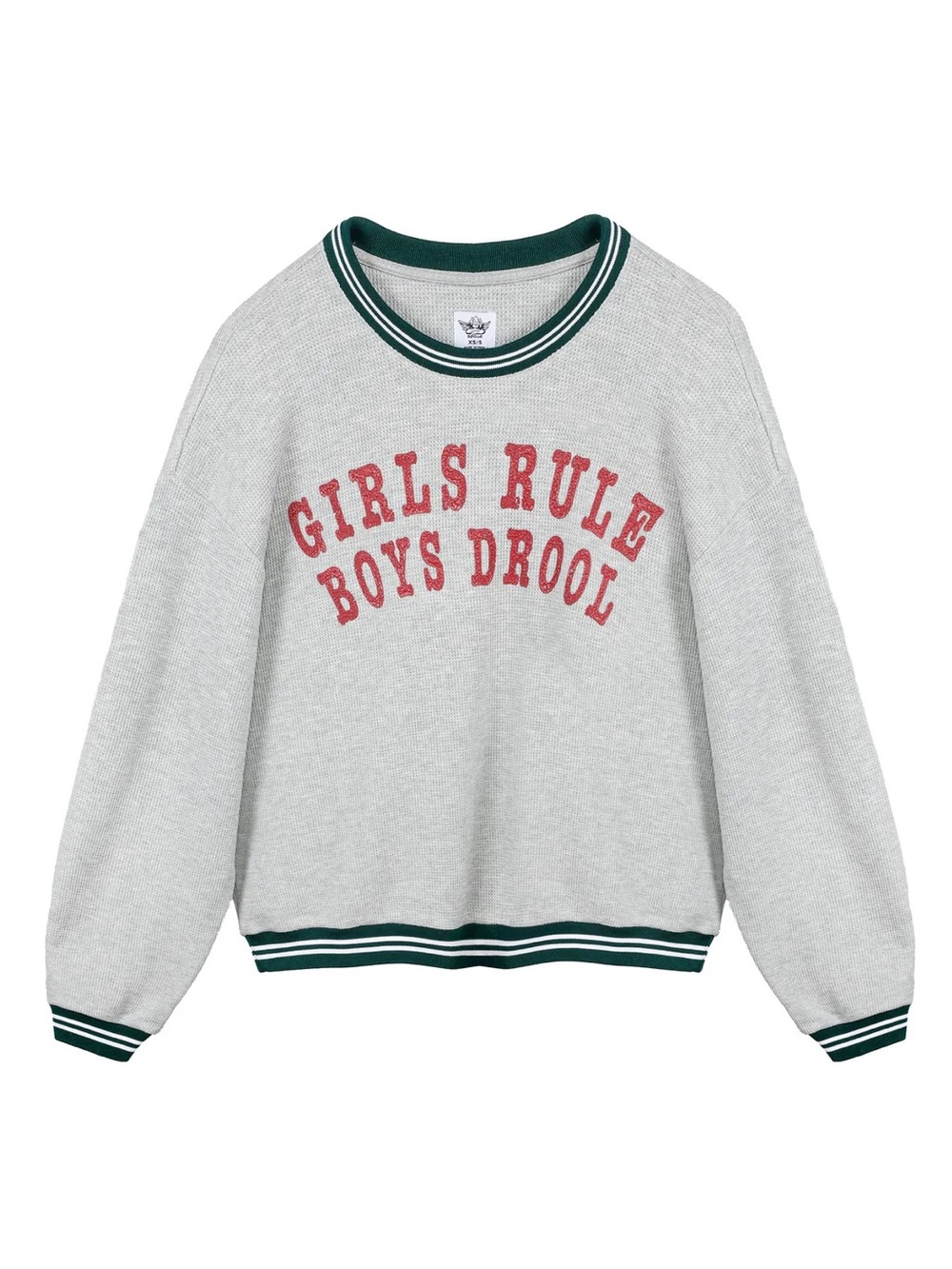 BOYS LIE Girls Rule Grey Sweatshirt